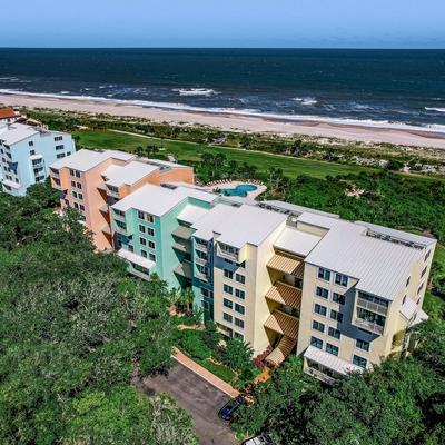 Aerial View of Oceanfront Condo Complex in Amelia Island Florida