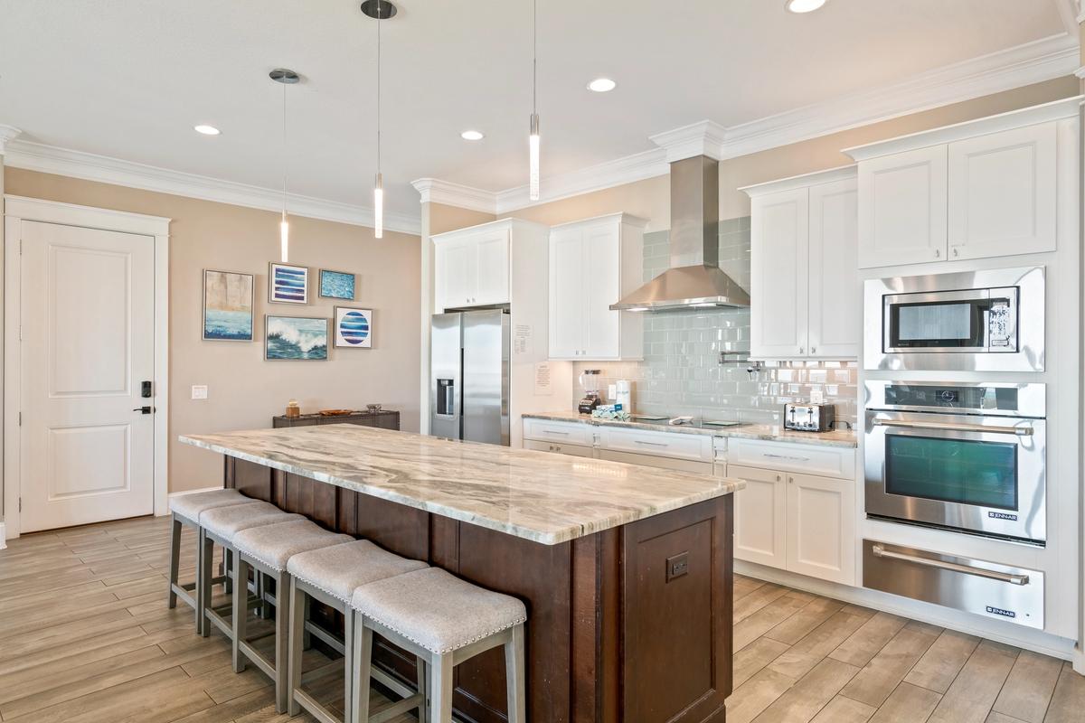 Open kitchen in Here At Last.