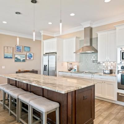 Open kitchen in Here At Last.