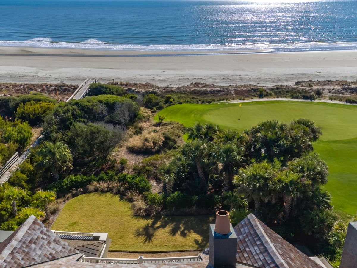 Golf Course and Beach View in Kiawah Island, SC