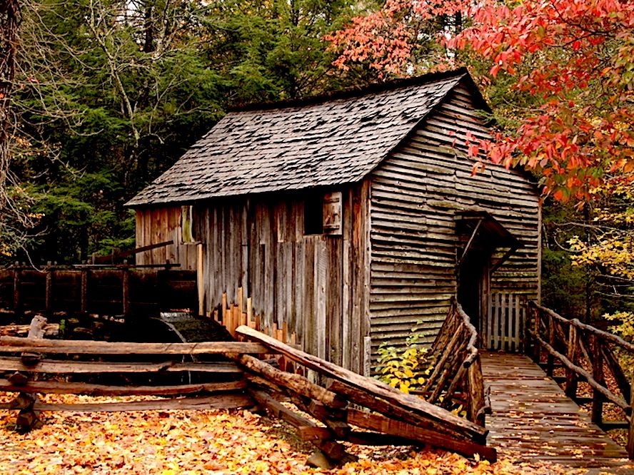 Grist Mill in Cades Cove in Smoky Mountains National Park
