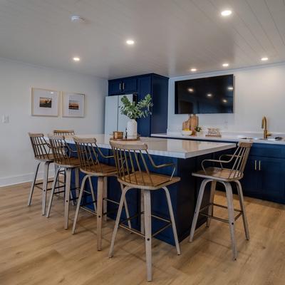 Modern kitchen in a Finger Lakes vacation rental.