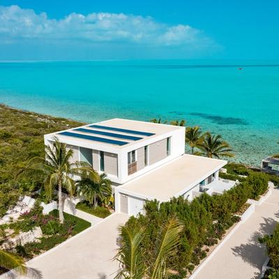 Exterior view of a Turks and Caicos vacation rental.