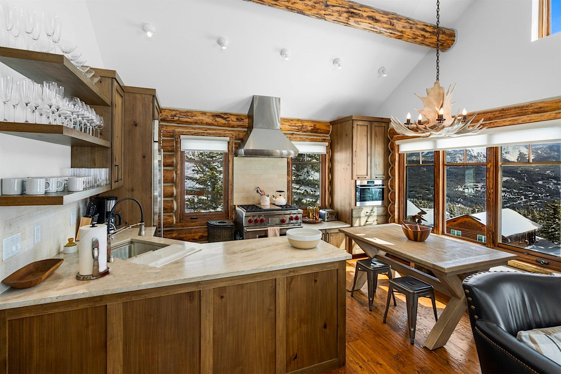 Gourmet Mountain Kitchen in Luxury Big Sky Vacation Rental