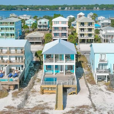 Drone View of beachhouse