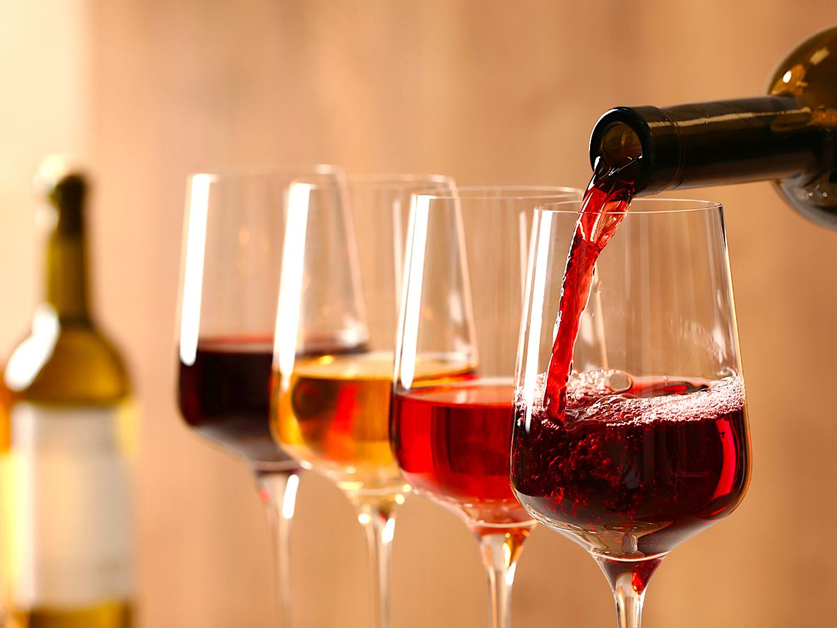 A Variety of Wines Being Poured At Sunriver Oregon Wine Festival