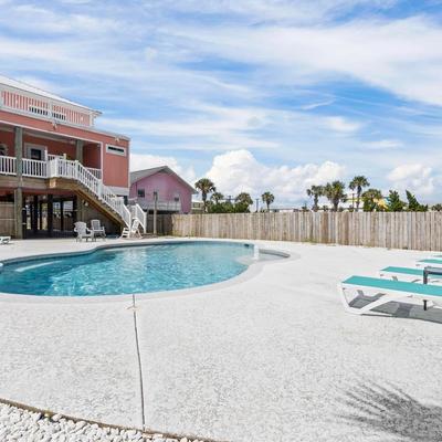 Private pool at a Gulf Shores vacation rental.