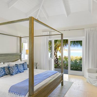 Primary bedroom with ocean views.