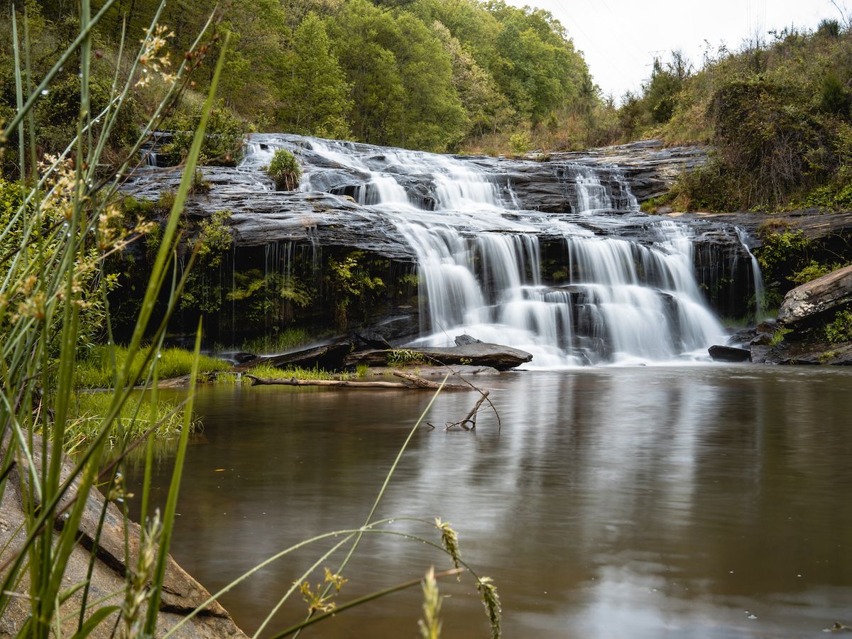 View of Ramsey Creek Falls, Waterfalls Near Clemson, SC