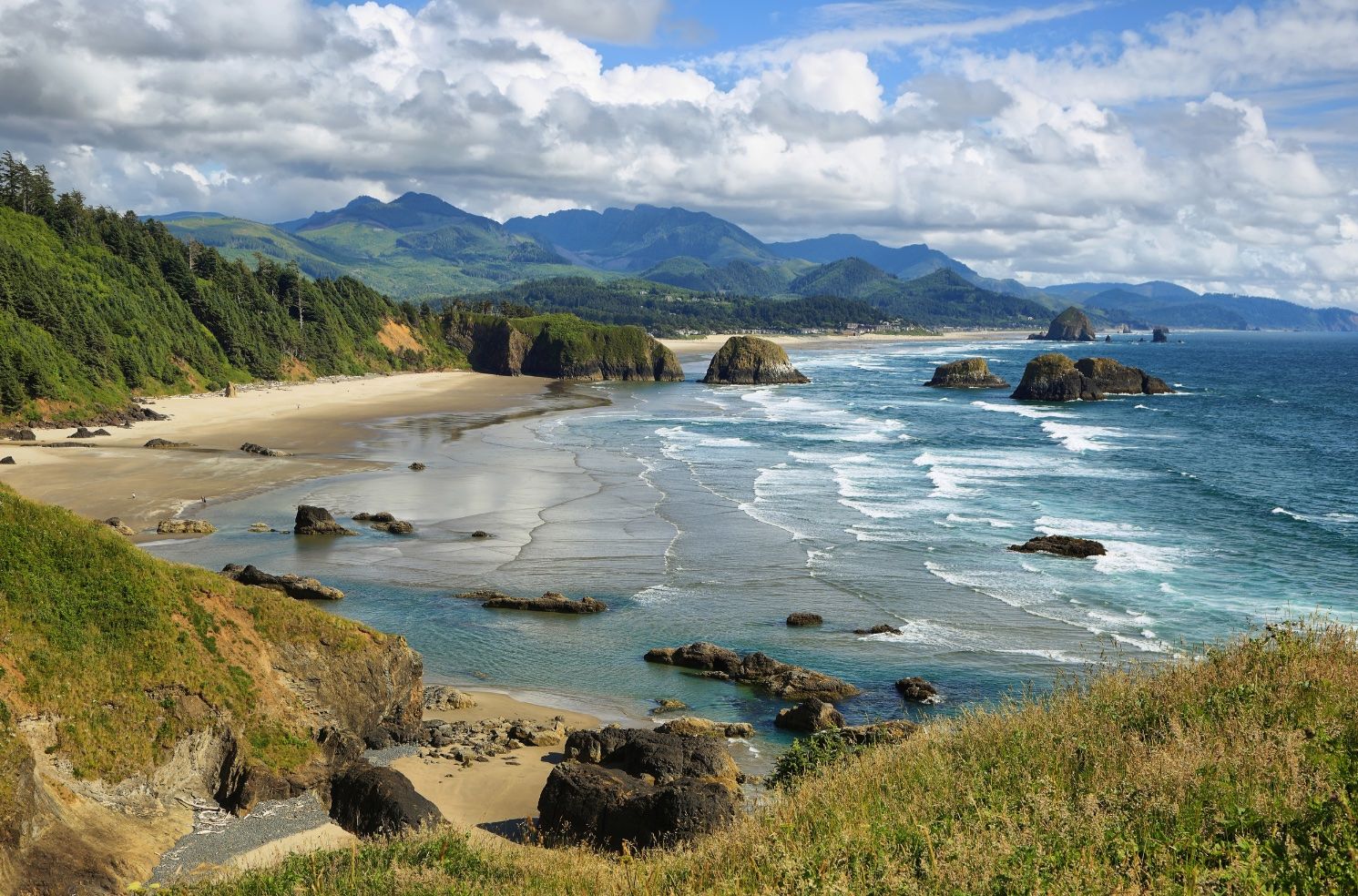 Aerial View of Cannon Beach