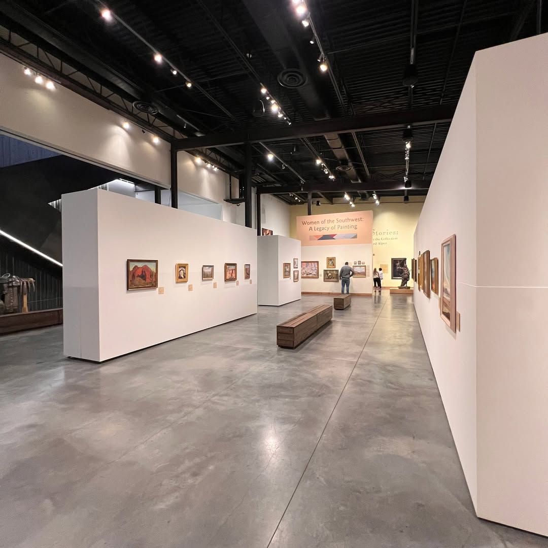 An art gallery space during Scottsdale Art Walk displays paintings and sculptures from local artists. This weekly event invites visitors to explore Old Town galleries and enjoy the city’s creative scene.