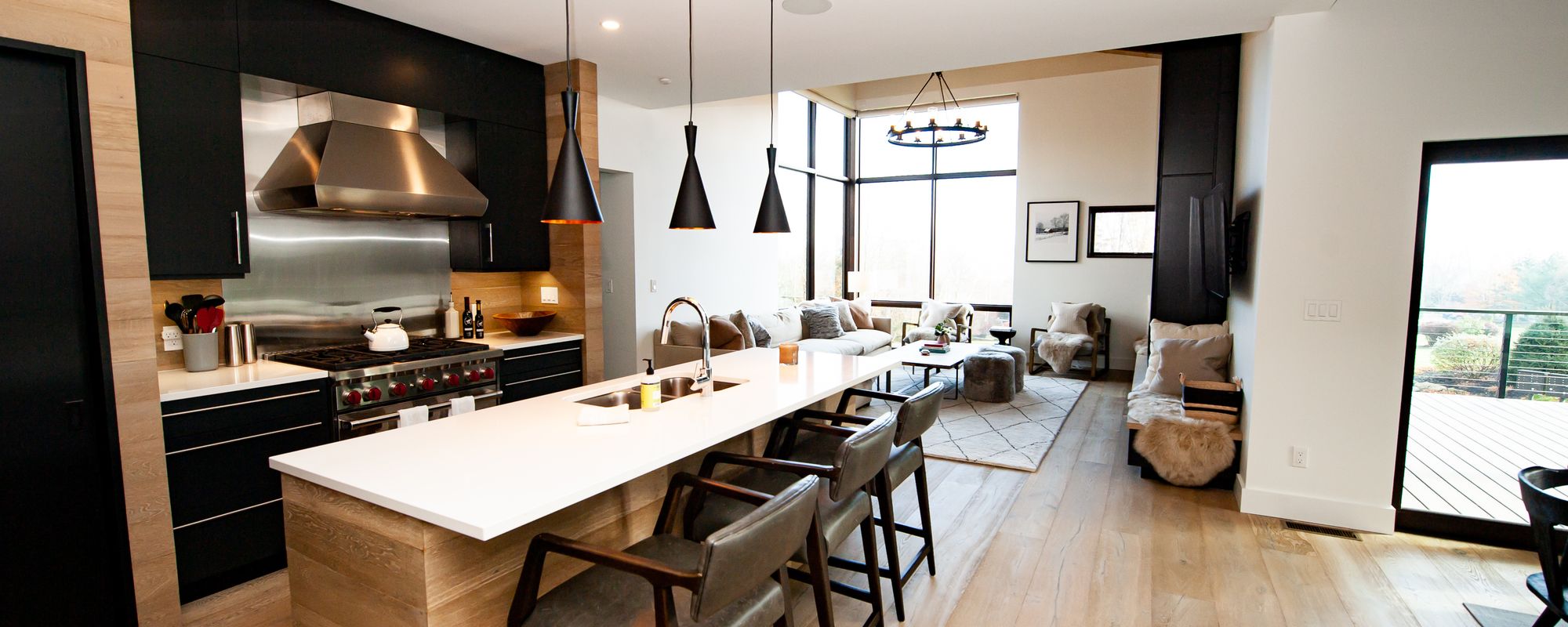 Modern kitchen in Stowe vacation rental home