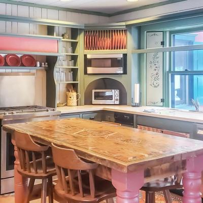Updated kitchen in Old Orchard House.
