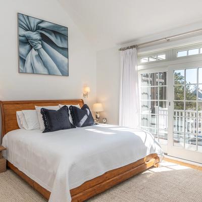 Primary bedroom in a Martha's Vineyard vacation rental.