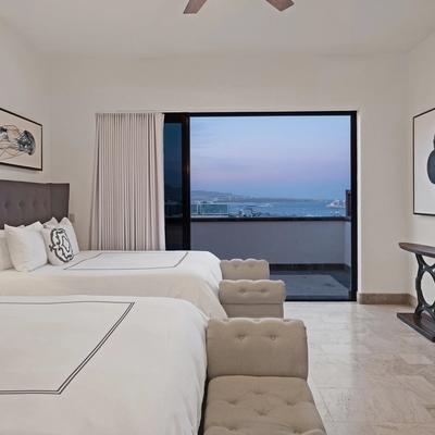 Bedroom in a Cabo San Lucas Luxury vacation rental.