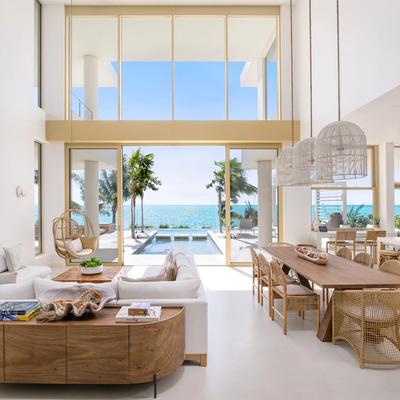 Open living space in a Turks and Caicos vacation rental.
