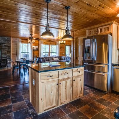 Kitchen in a Finger Lakes vacation rental.