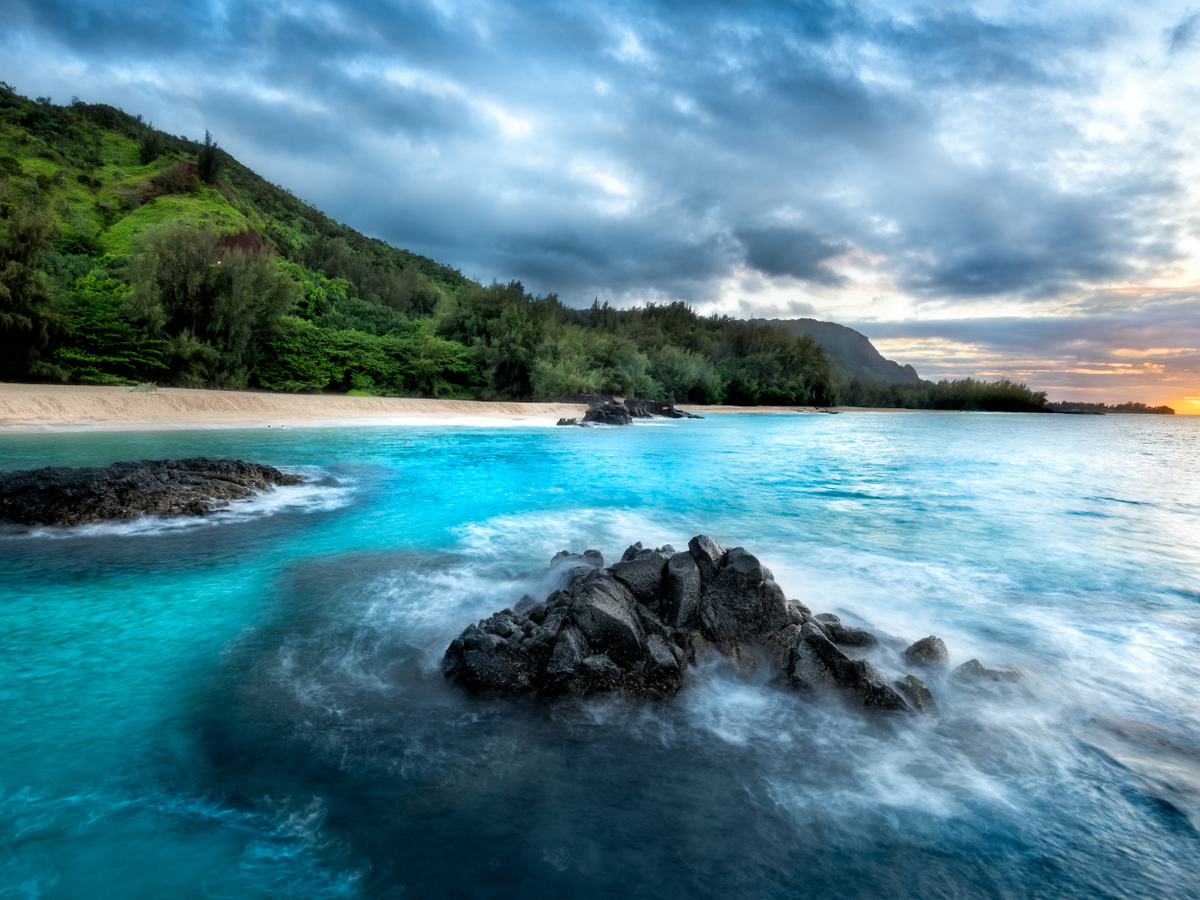 Kauapea Beach - Secret Beach on the Island of Kauai