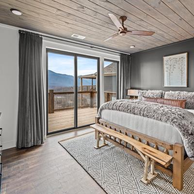 Primary bedroom in Porch.