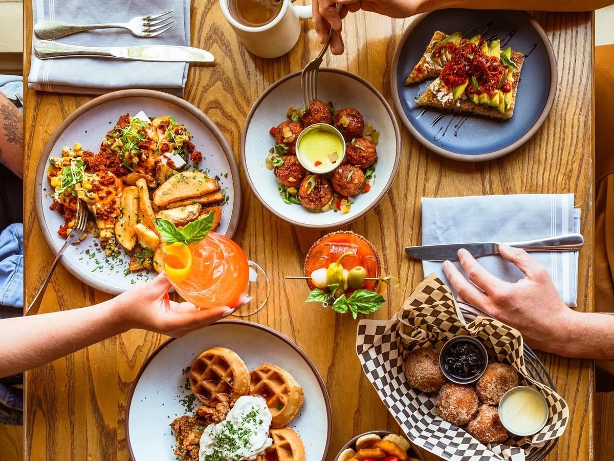 Elegant dining at Chestnut Asheville, featuring fresh, artfully plated dishes made with local ingredients in a warm, inviting atmosphere. Perfect for enjoying elevated Southern flavors in the heart of downtown Asheville.