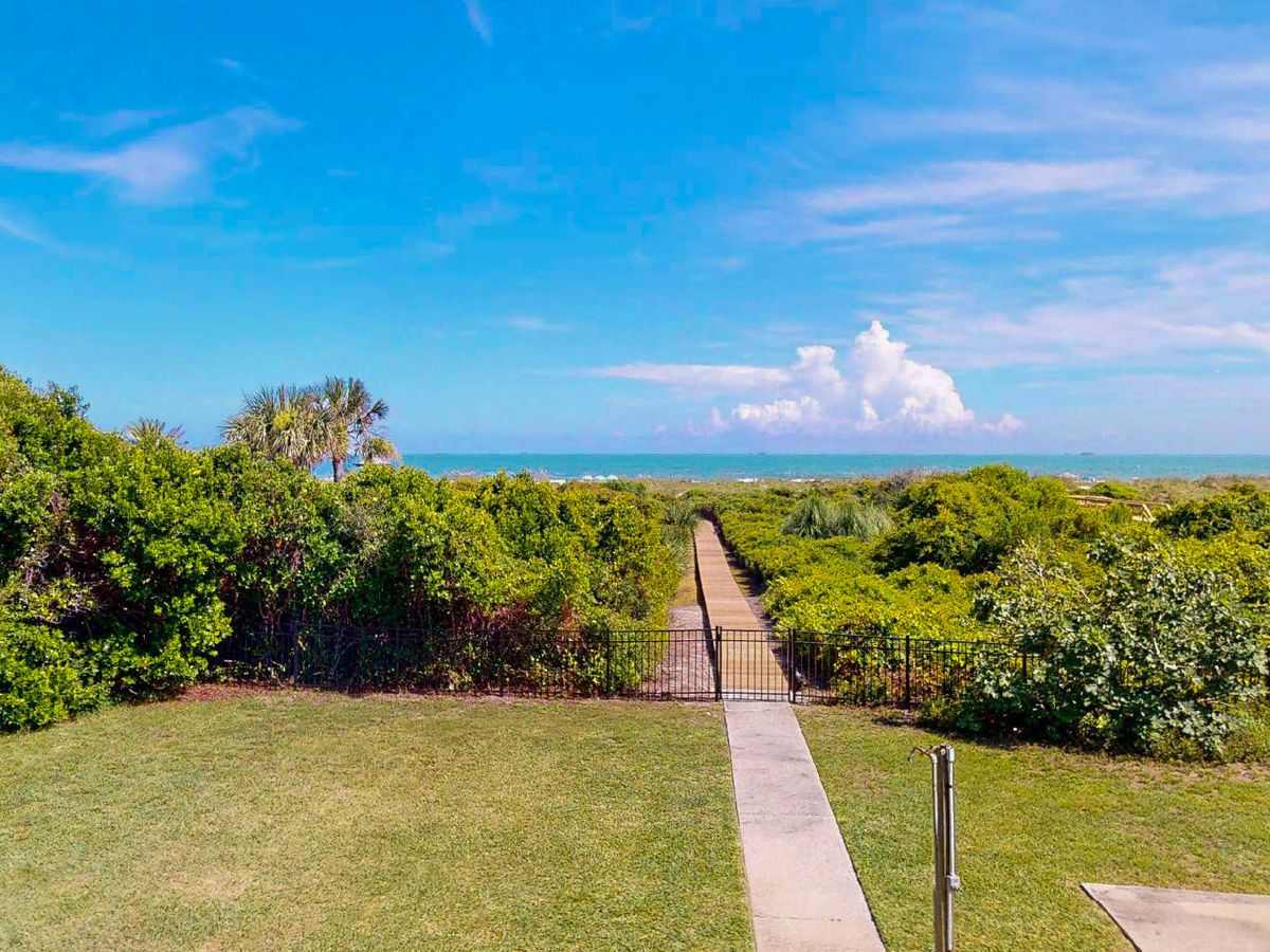 View of Ocean and walkway in Isle of Palms, SC