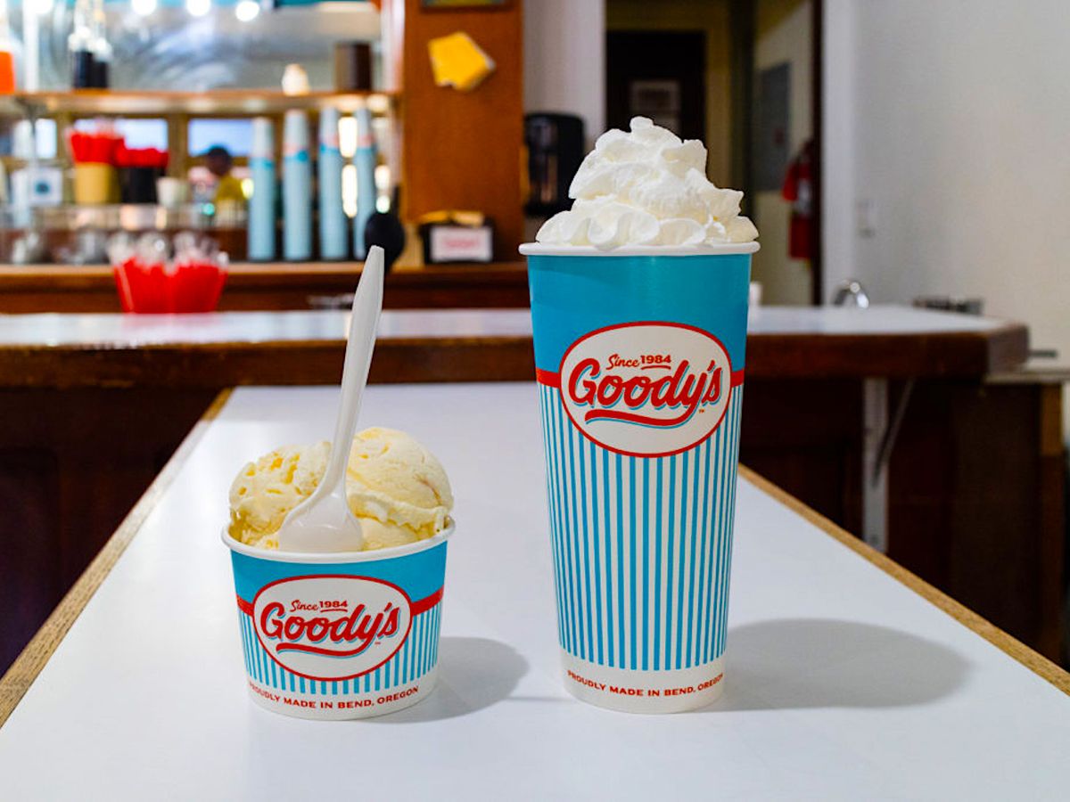A Cup Of Ice Cream and A Milkshake From Goody's in Sunriver, OR