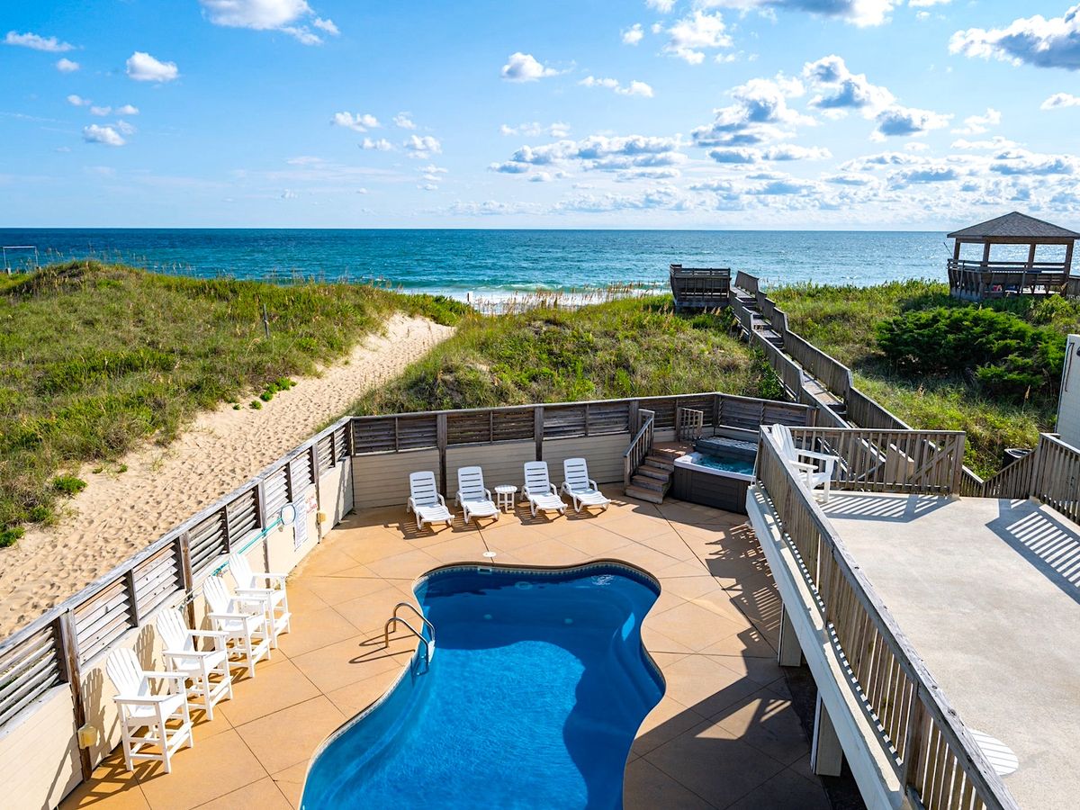 Ocean View From the Deck of An Outer Banks Vacation Rental with Private Pool