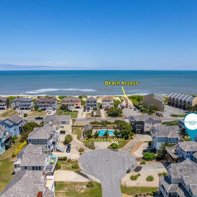 Beach Access Drone Shot