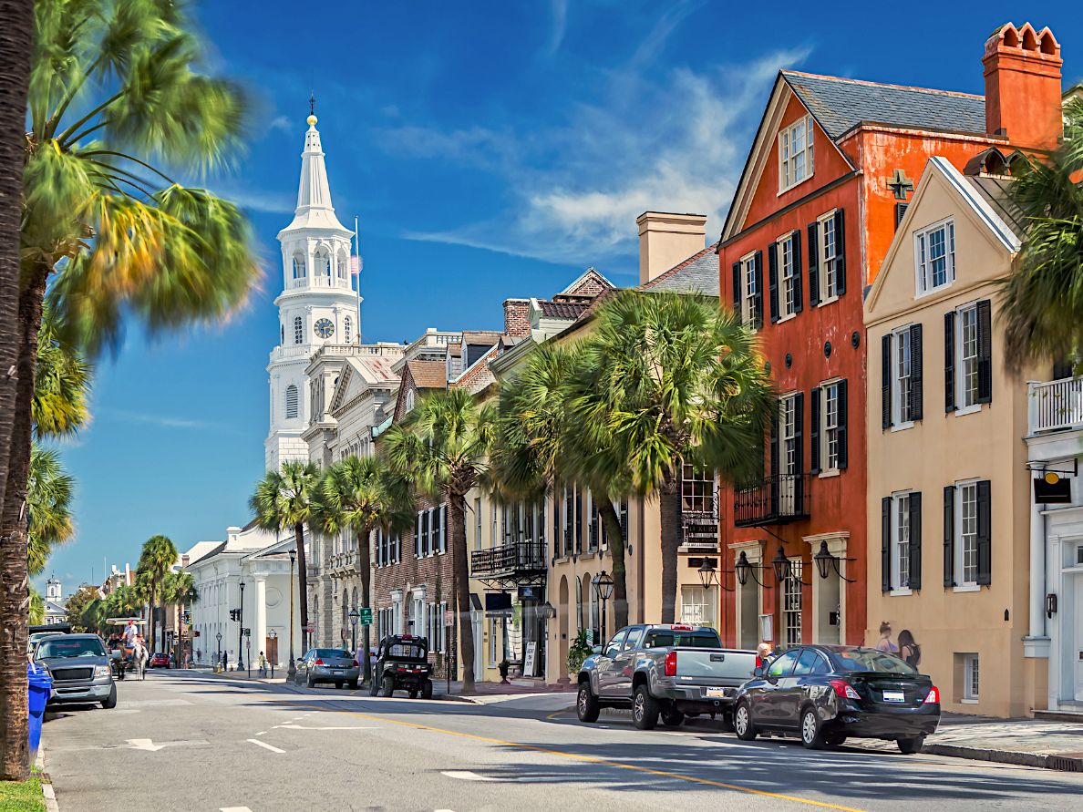 View of Street in Downtown Charleston, SC