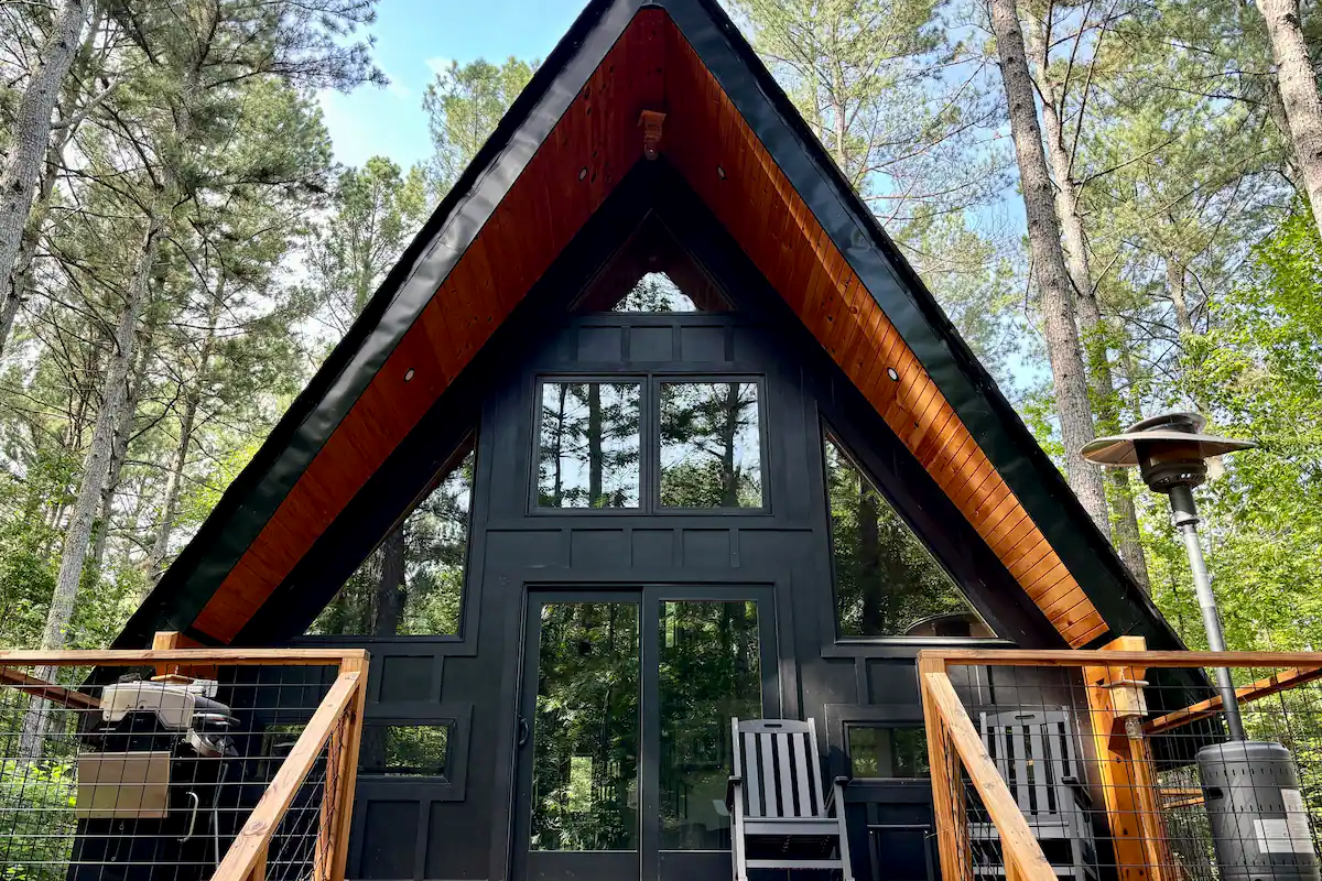 Exterior of Tiny Mansion.