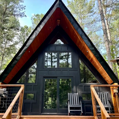 Exterior of Tiny Mansion.