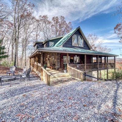 Exterior view of a Suches, GA vacation rental.