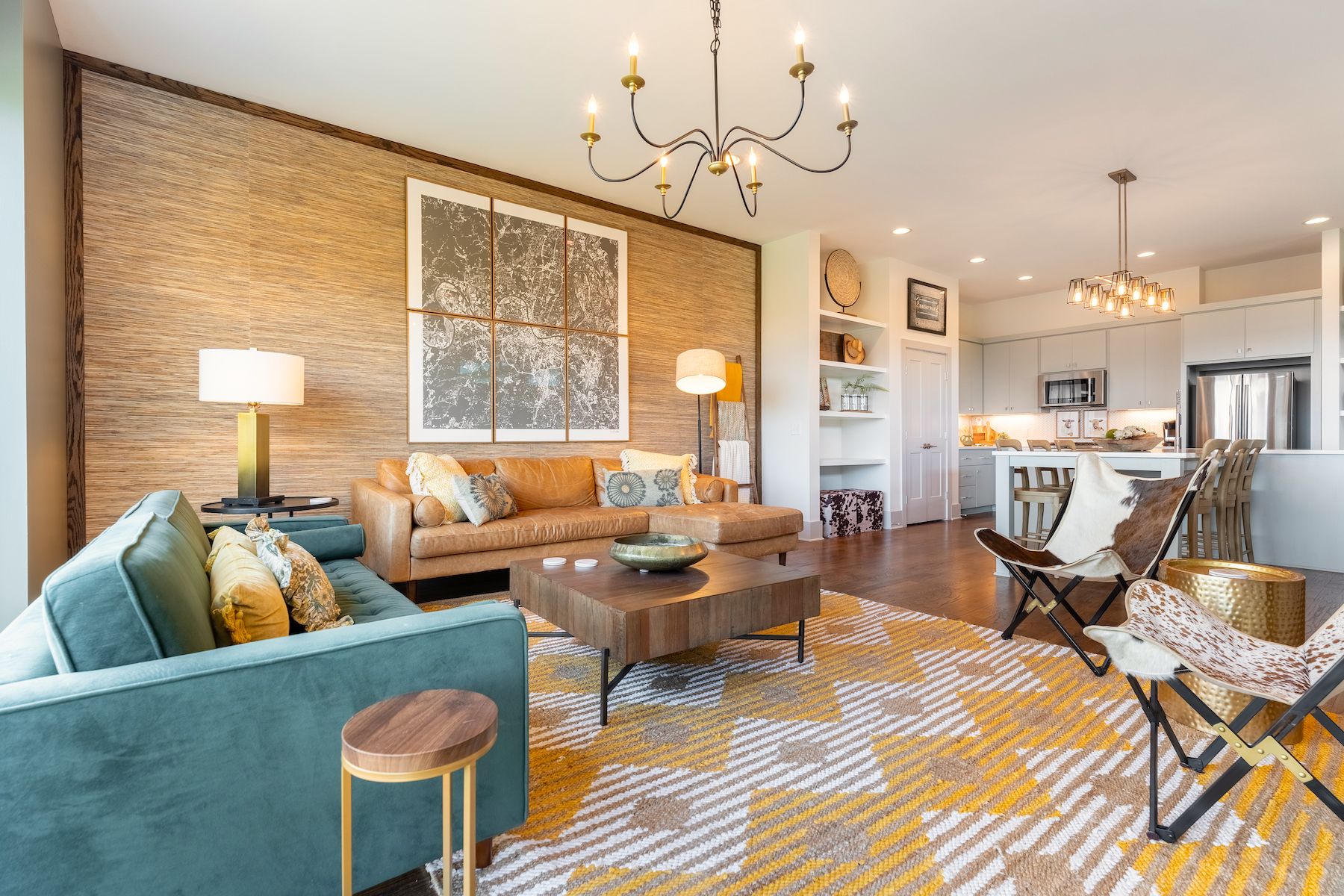 A Nashville Themed Luxury Vacation Rental Living Room