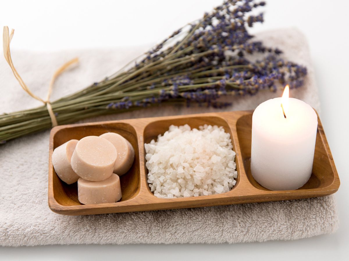 Lavender, Bath Salts and A Candle at Charlottesvile Spa