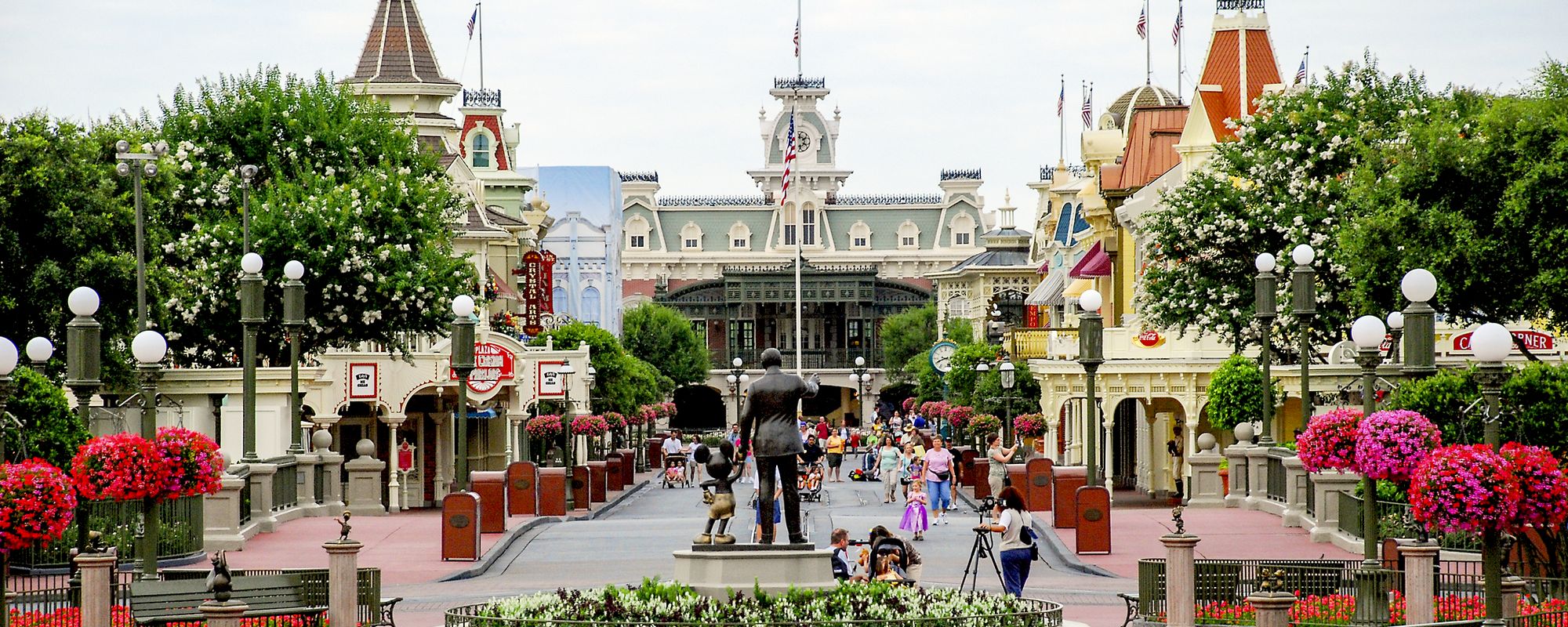 View of Magical Kingdom at Walt Disney World in Orlando, Florida