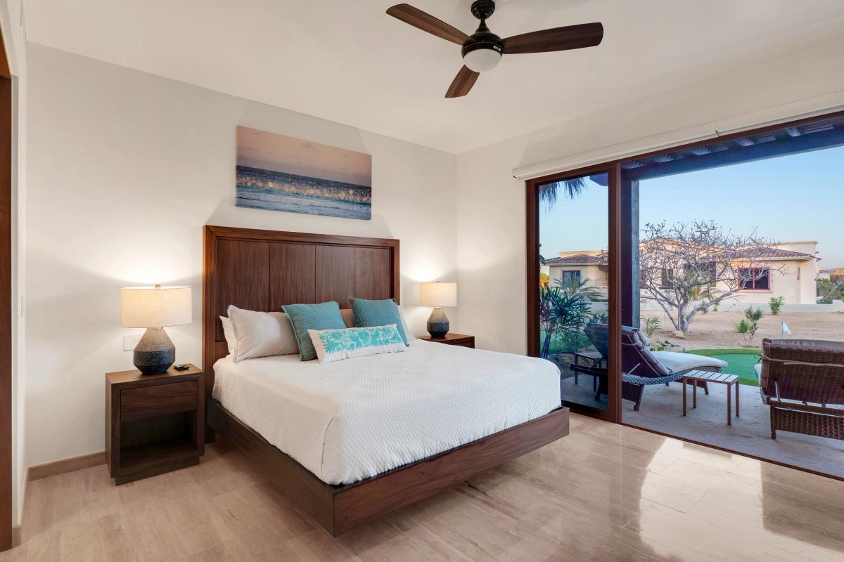 Primary bedroom in a Los Cabos vacation rental.