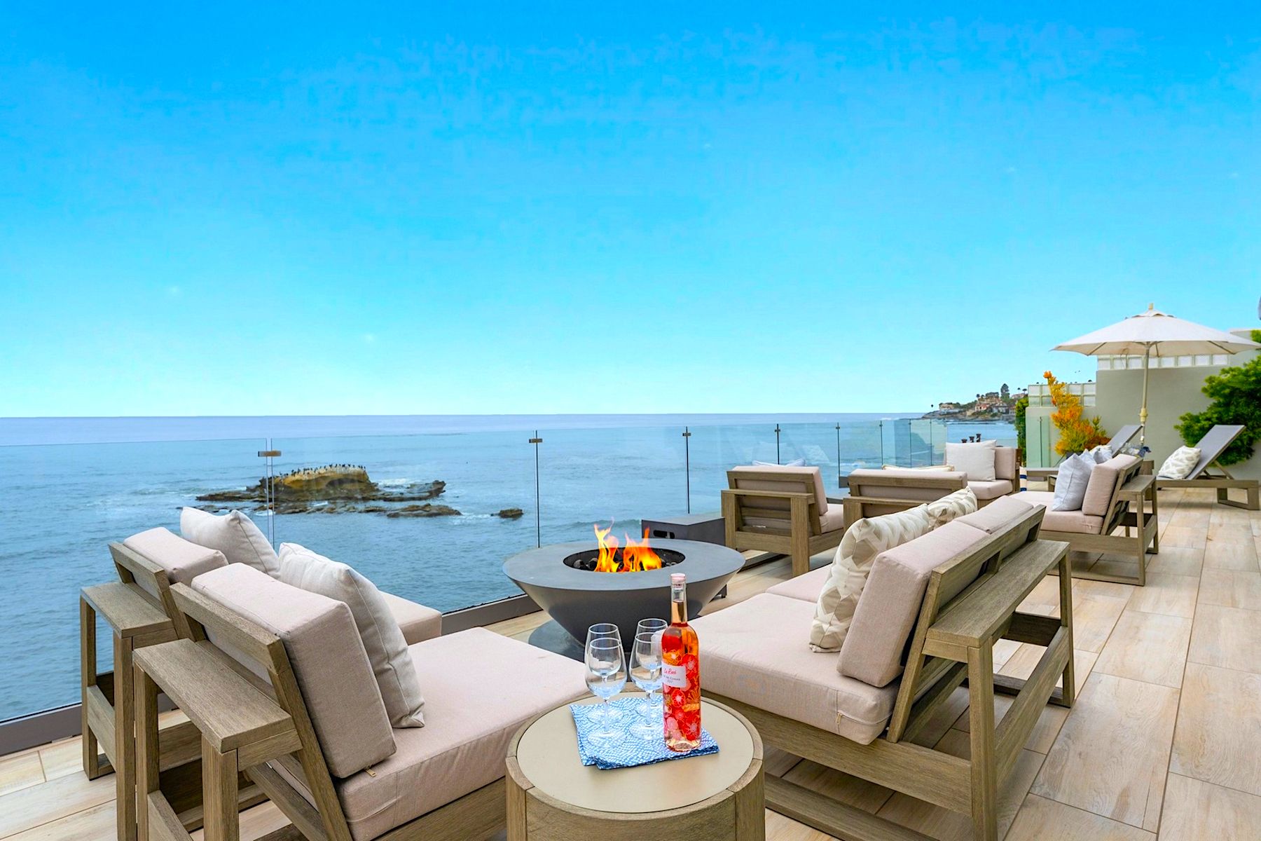 Panoramic Ocean Views From A luxury San Diego Vacation Rental Terrace