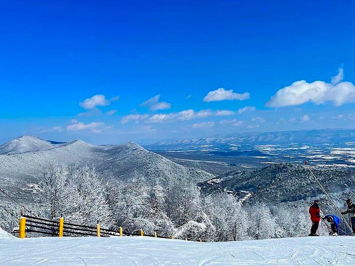 View From the Top of Massanutten ski Resort in Virginia