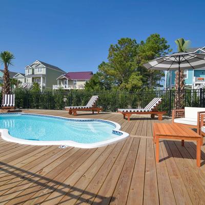 View of the private pool.