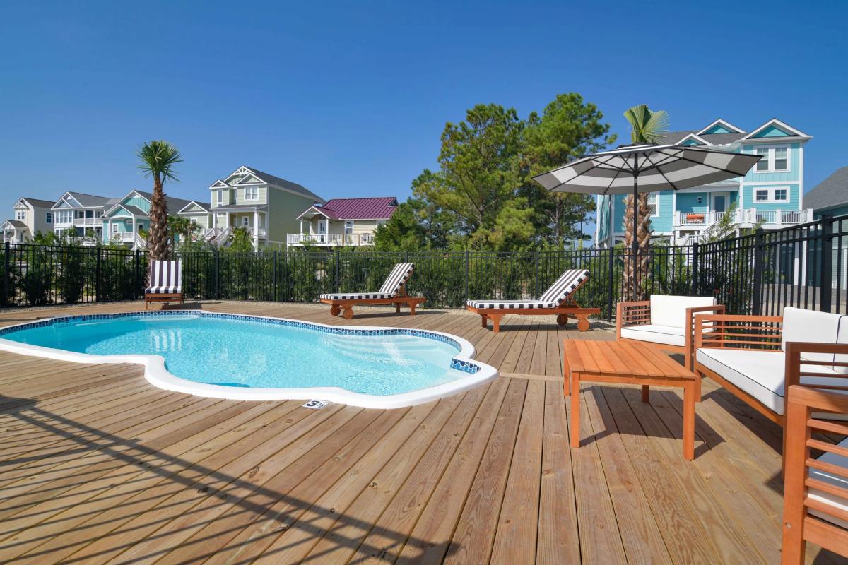 View of the private pool.