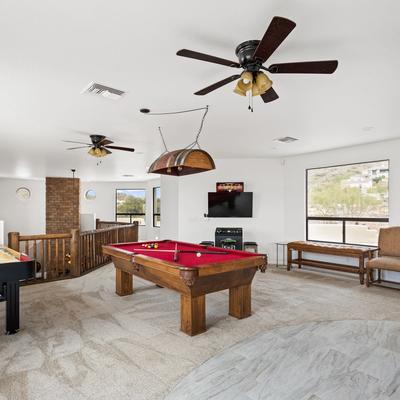 Game room in Happy Valley Hideaway.