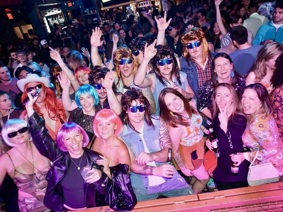 A packed dance floor at Wasted Grain shows Scottsdale’s energetic nightlife scene. Live music, themed parties, and a high-energy crowd make it a popular Old Town bar after dark.