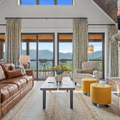 View of the mountains from Tucked Inn.