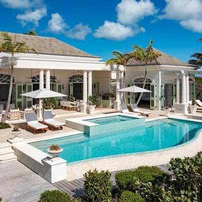 Private pool at a Turks and Caicos vacation rental.