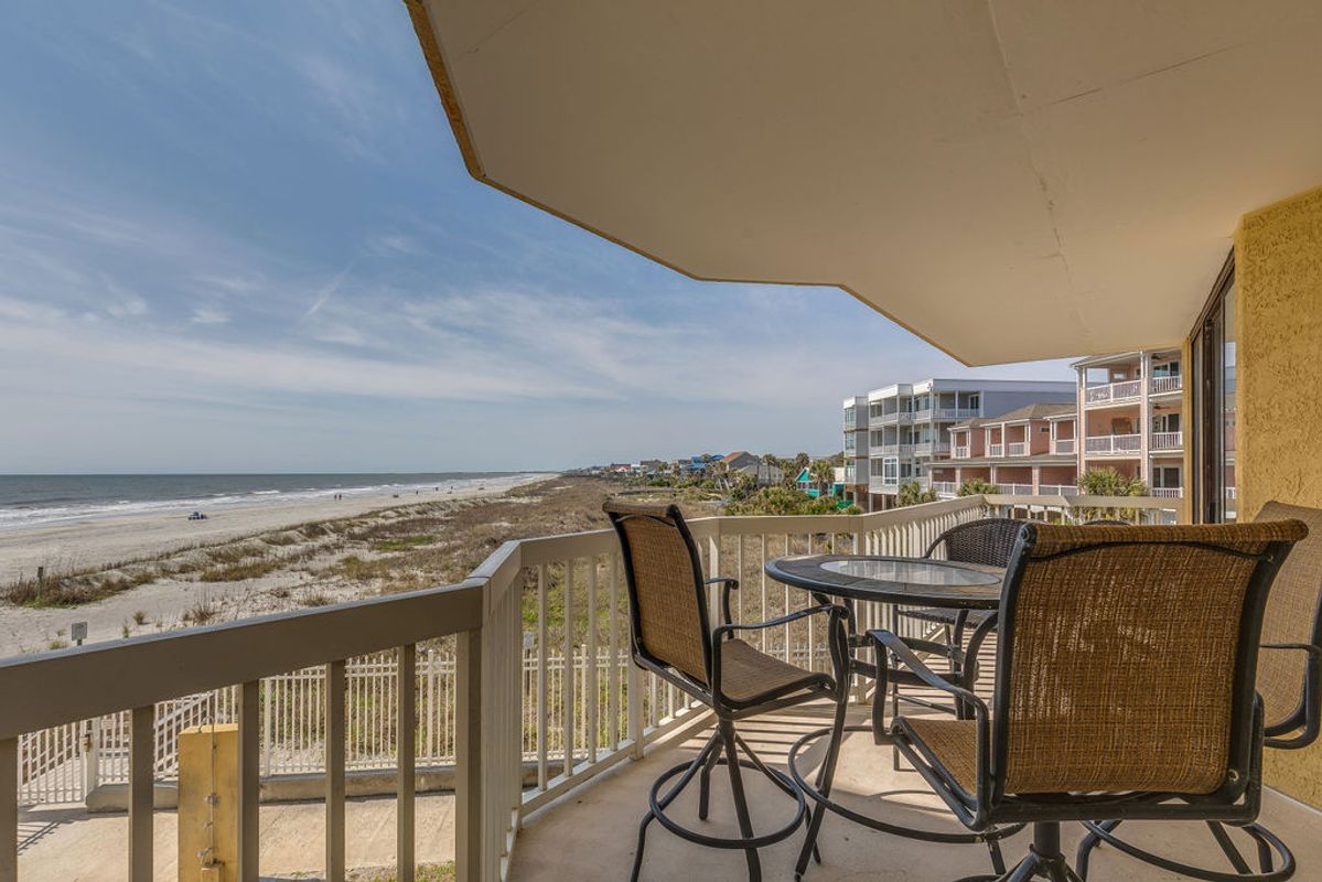 View from a Folly Beach vacation rental.