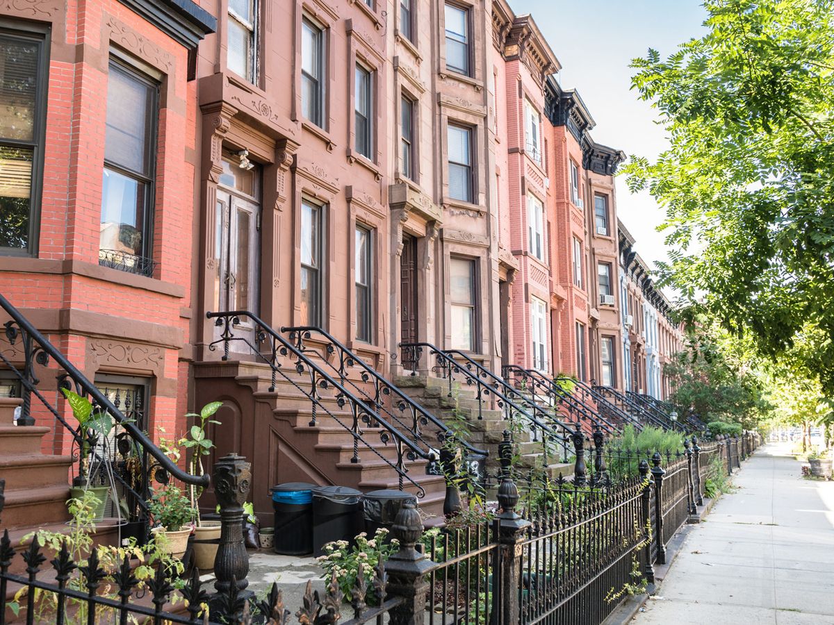 Row of Brick Houses in Georgetown, Washington D.C.