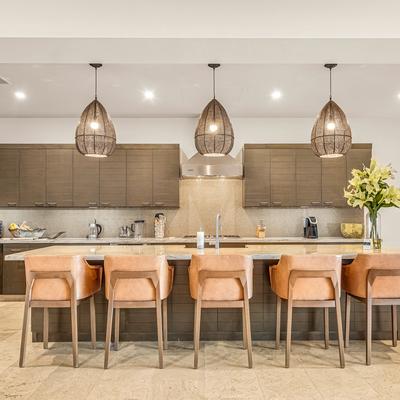 Modern kitchen in a Los Cabos vacation rental.