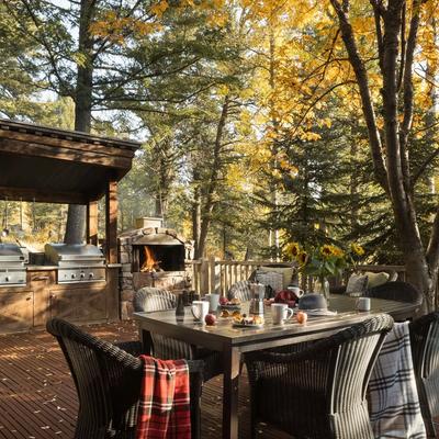 Outdoor dining area