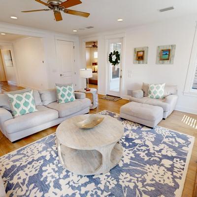 Open living space at Seaside Serenity.