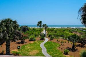 View of Ocean From Deck of Luxury Isle Of Palms Vacation Rental